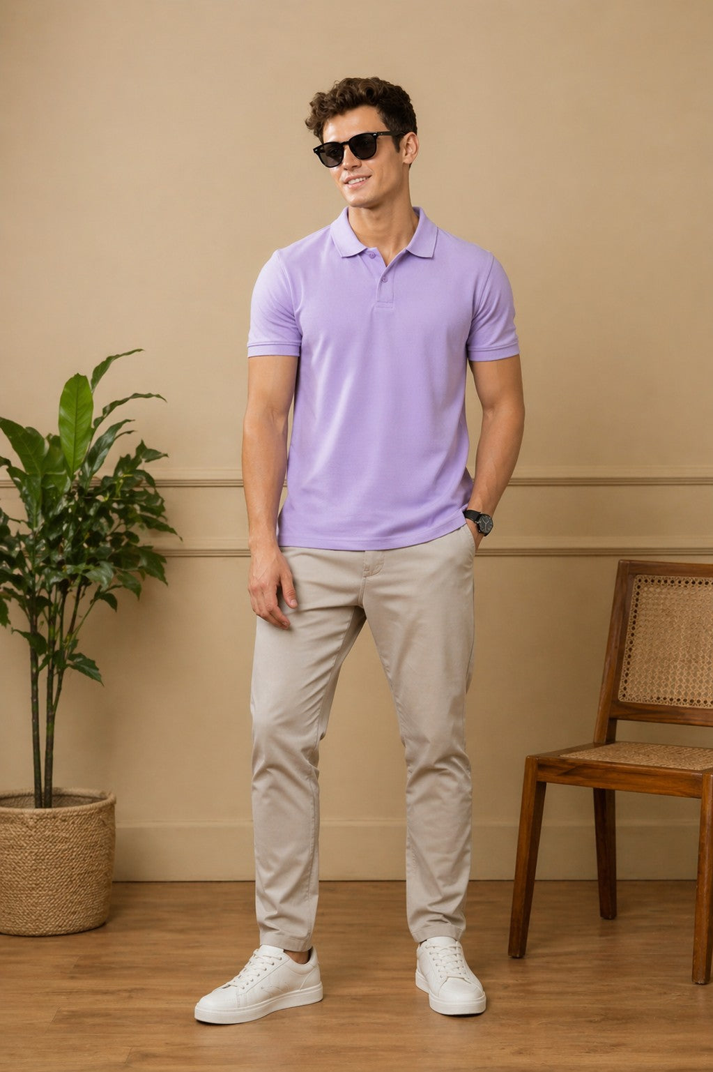 Violet Crest Polo