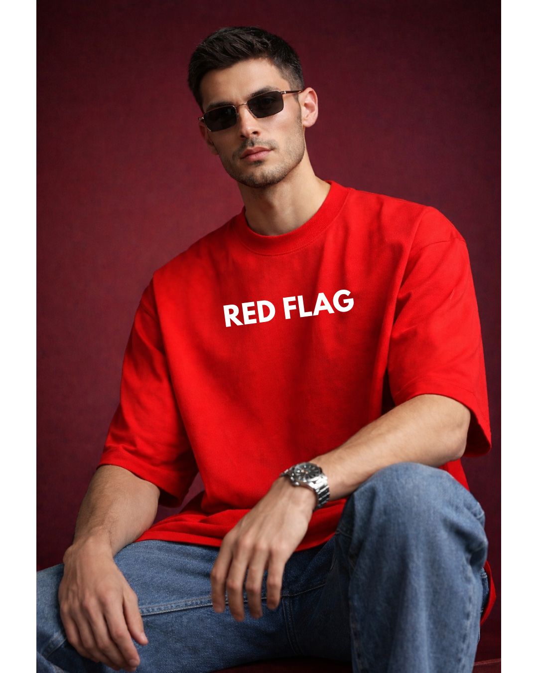 Certified Red Flag Oversized T-Shirt