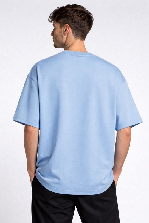 Trishul Force Graphic T-Shirt – Sky Blue Edition